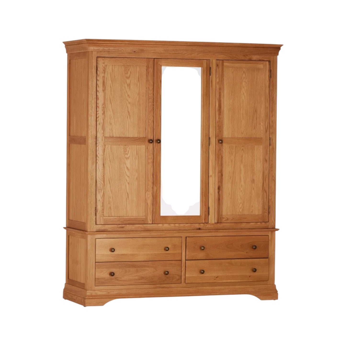 Dallas Triple Wardrobe - Oak