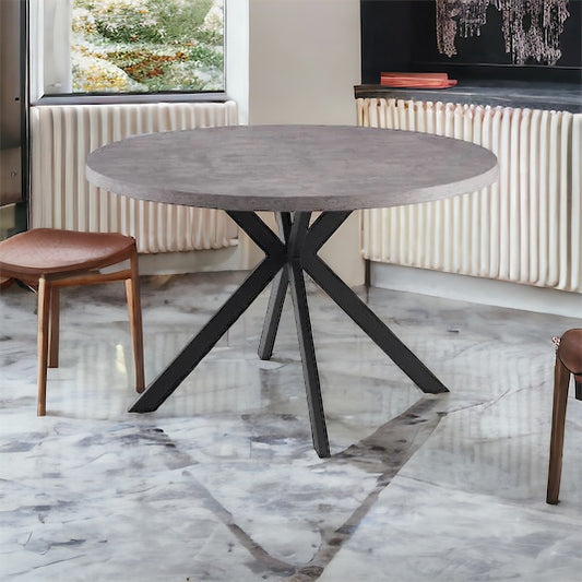 Oxford 1.2m Round Dining Table - Grey