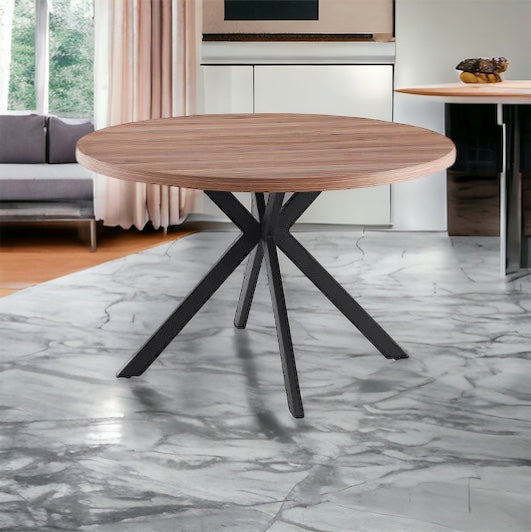 Oxford Round Dining Table - Walnut