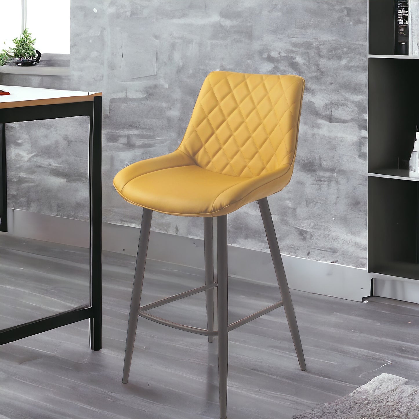 Solero Bar Stool - Mustard