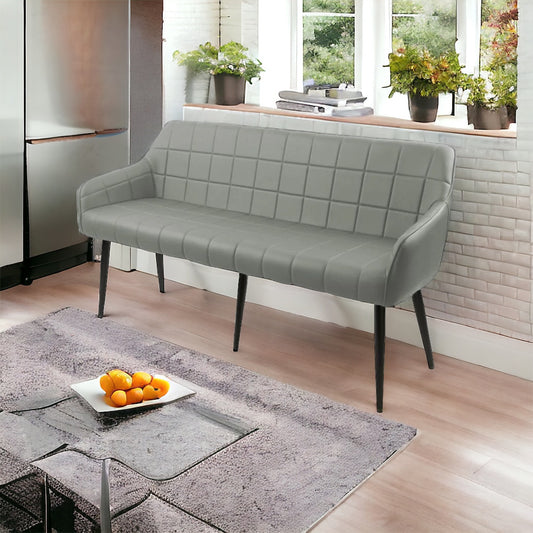 Brance Dining Bench - Grey