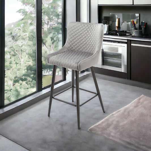 Annabelle Bar Stool - Grey