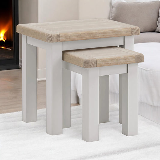 Toronto Nest Of Tables - Grey & Oak