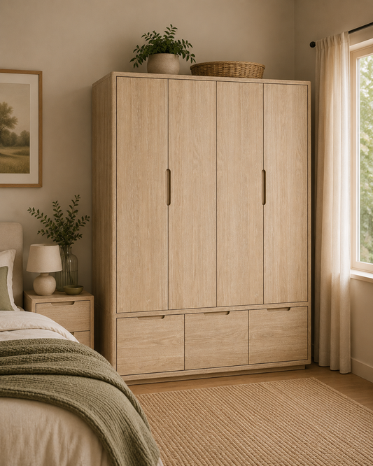 Portobello Four Door Wardrobe