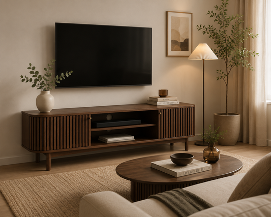 Soho Large Media / TV Unit - Walnut