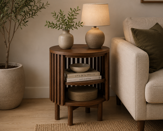 Soho Open Side Table - Walnut