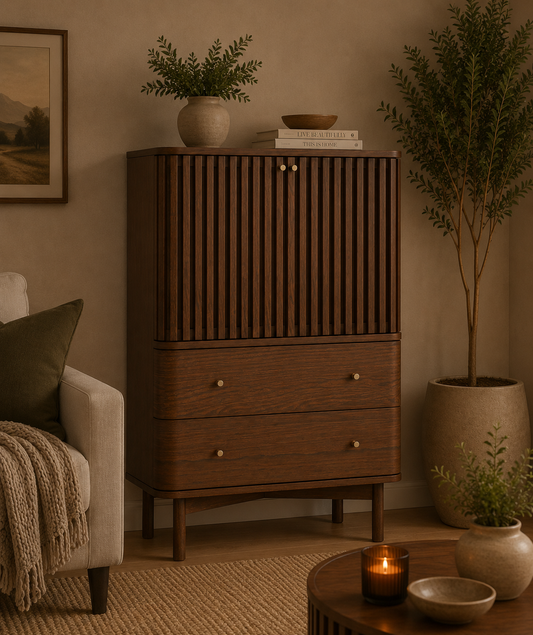 Soho Two Door Cupboard - Walnut