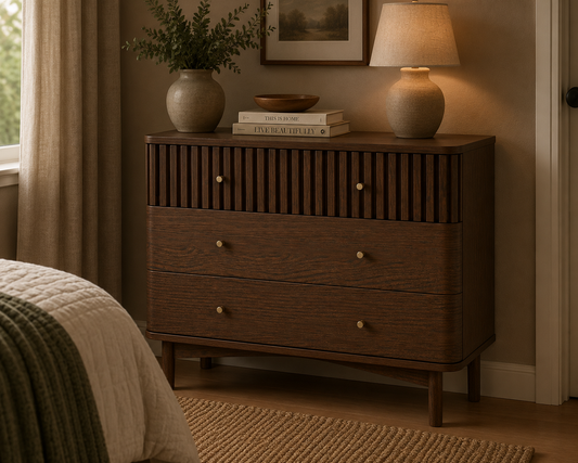 Soho Three Drawer Chest - Walnut