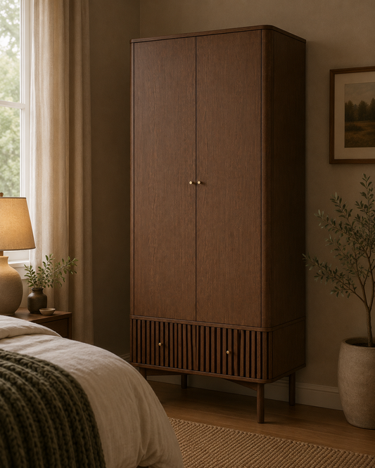 Soho Double Wardrobe - Walnut
