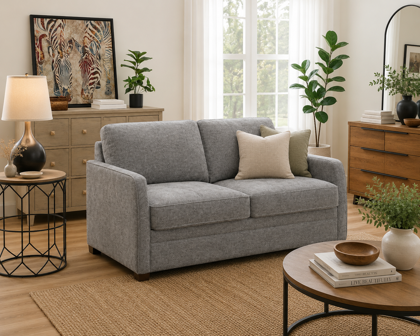 Axel Sofa Bed - Grey