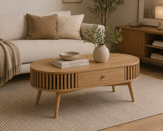 Soho Oval Coffee Table - Natural