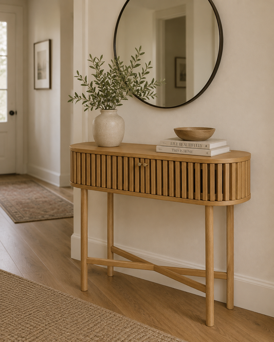 Soho Oval Console Table - Natural
