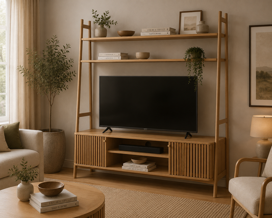 Soho Large Display Media / TV Unit - Natural