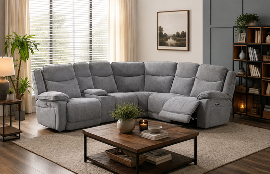 Herbert Corner Sofa - Light Grey