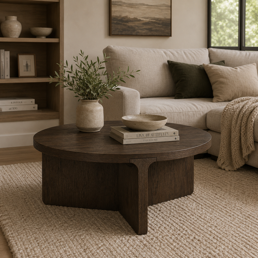 California Large Round Coffee Table
