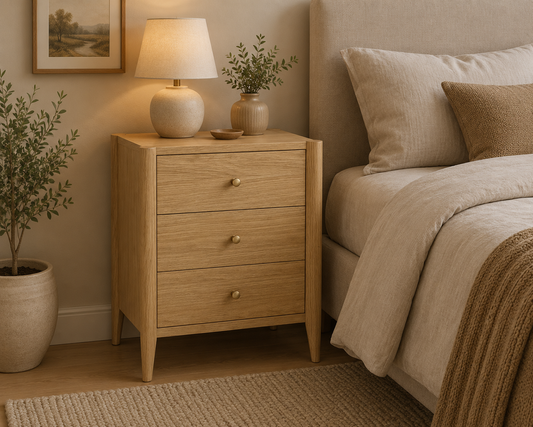 Paris Bedside Locker - Light Oak