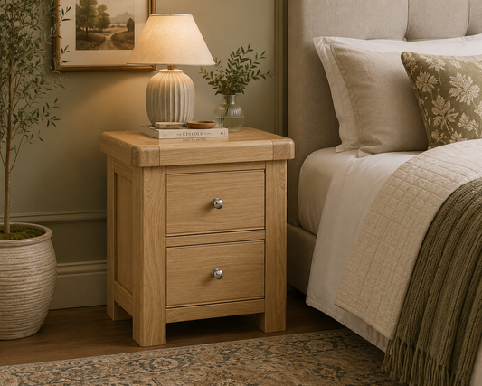 Toronto Bedside Locker - Oak