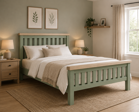 Toronto Bed Frame - Sage & Oak (3x Size Options)