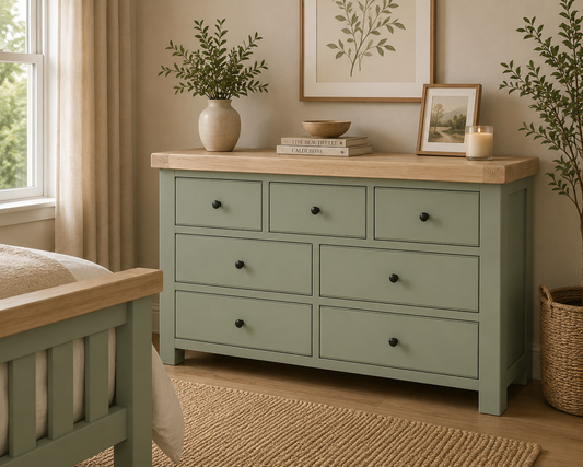 Toronto Seven Drawer Chest - Sage & Oak