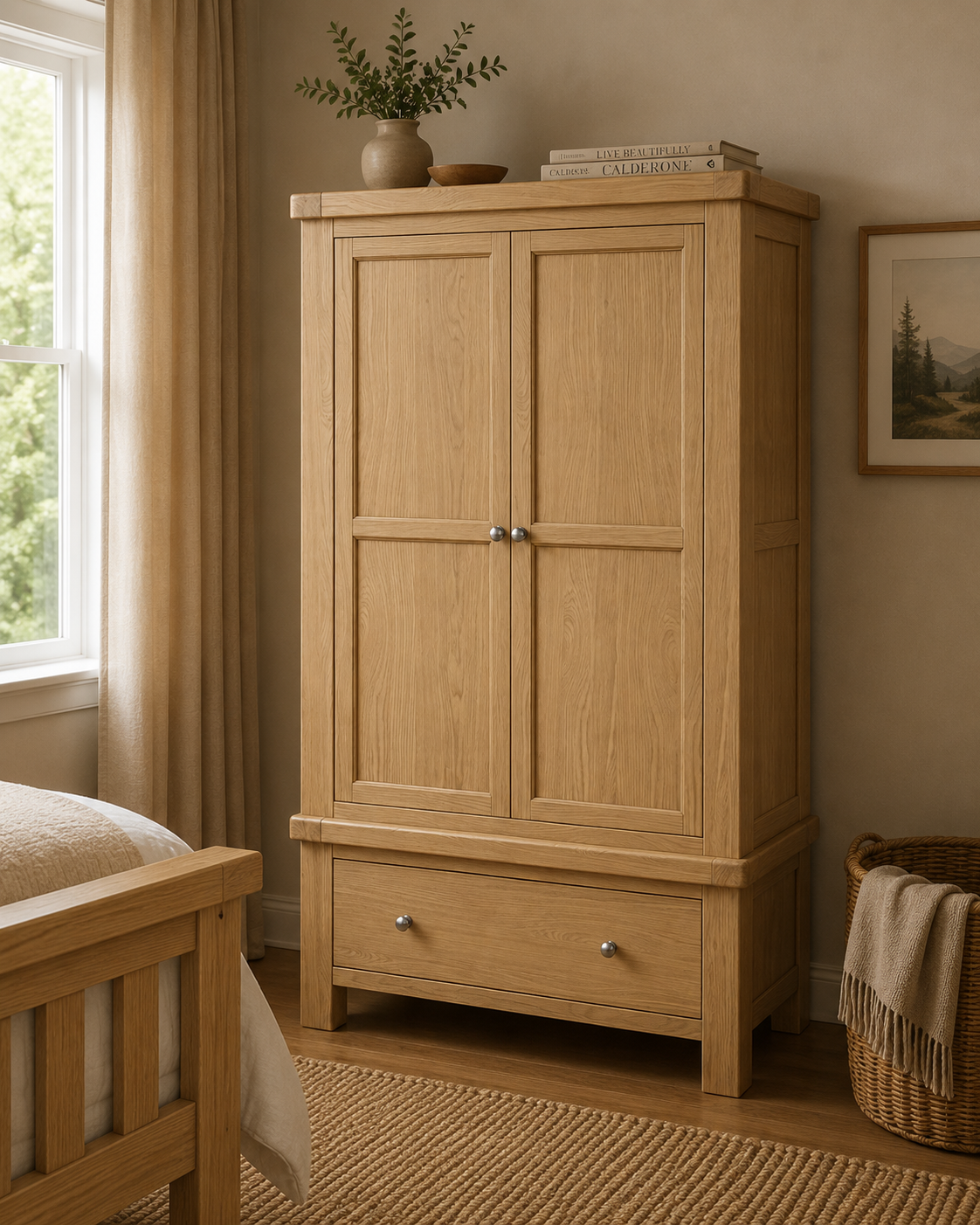 Toronto Double Wardrobe - Oak