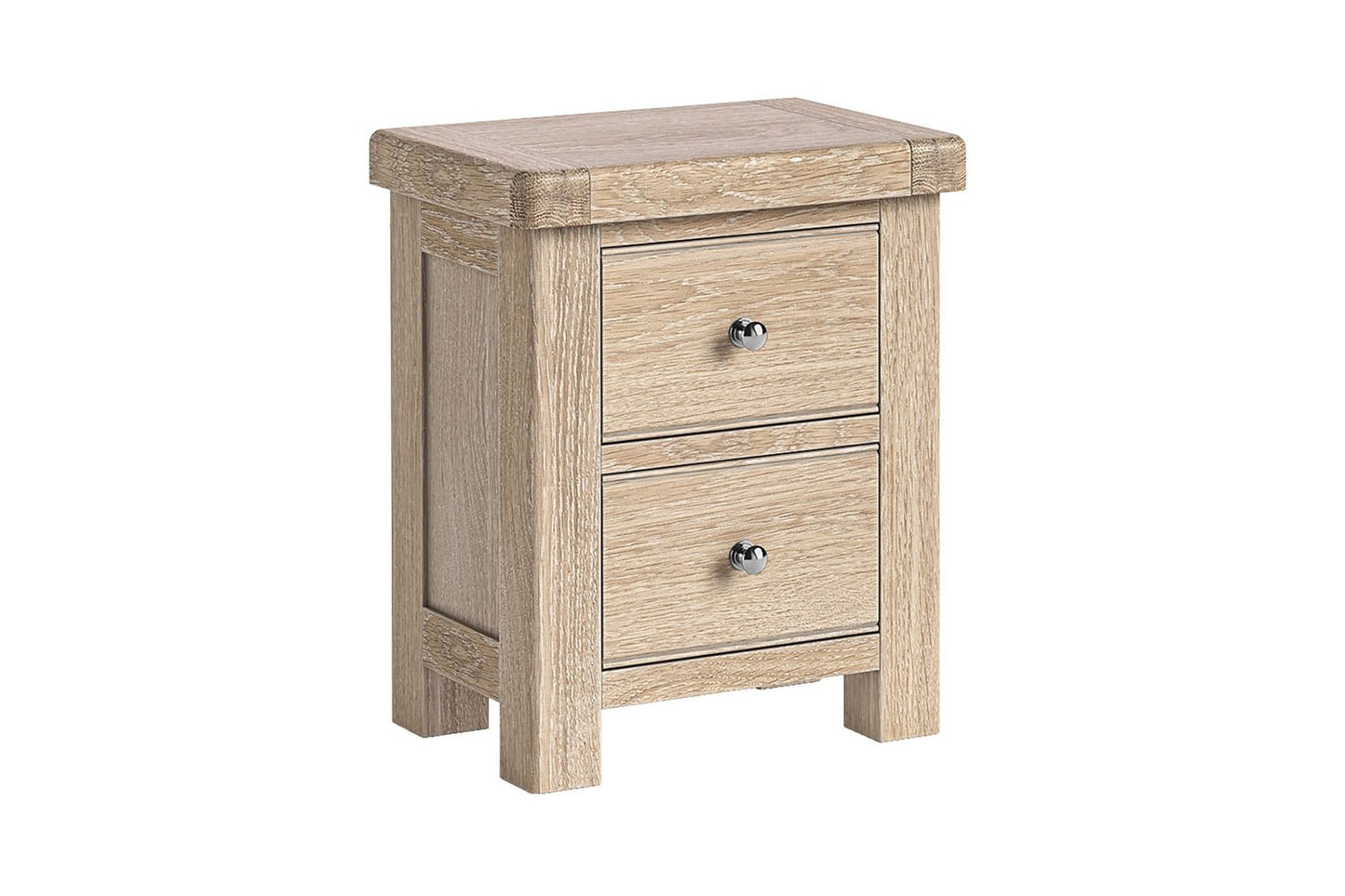 Toronto Bedside Locker - White Wash