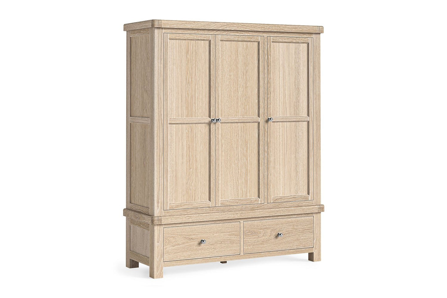 Toronto Triple Wardrobe - White Wash