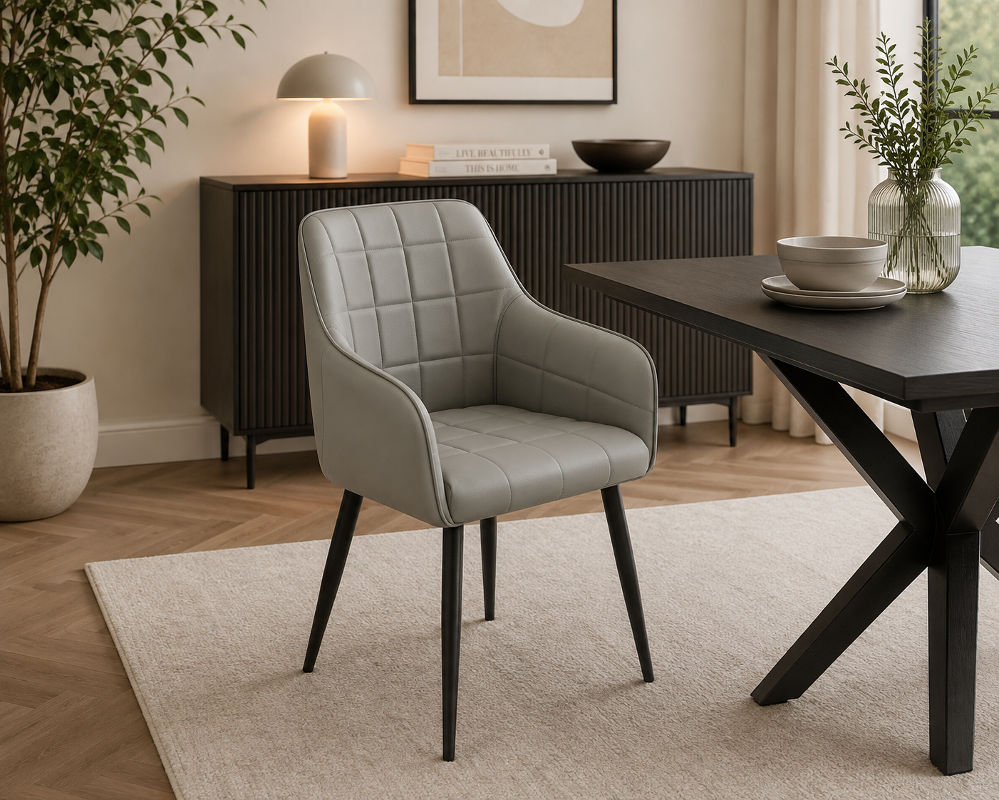 Brance Dining Chair - Grey