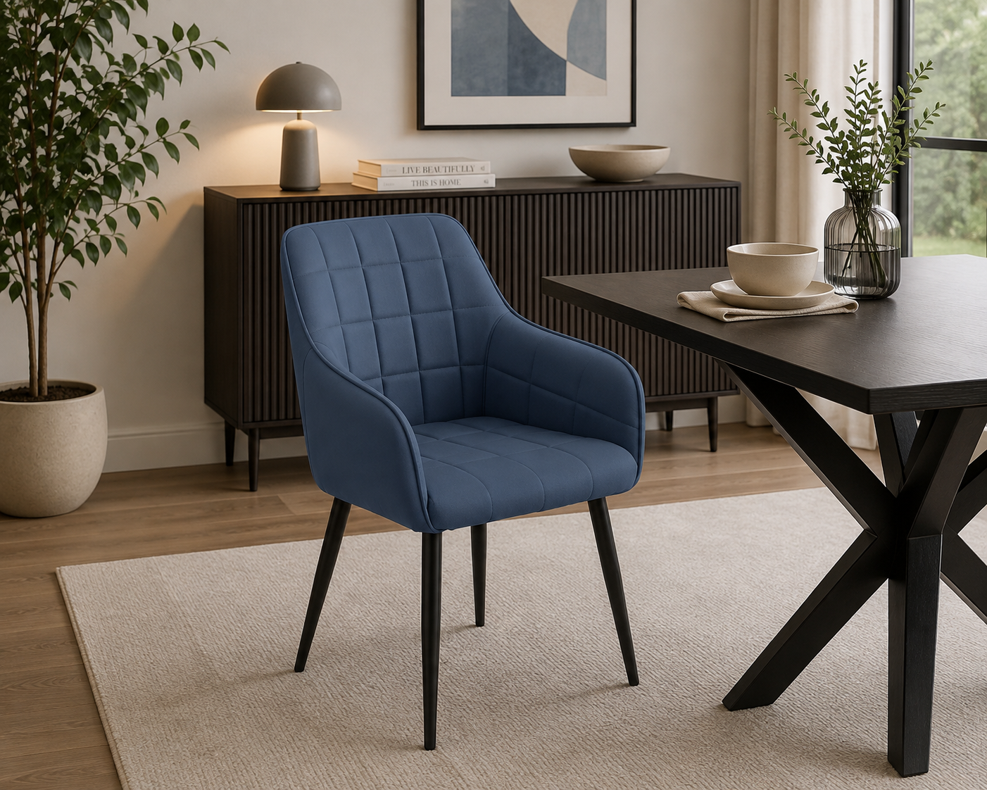 Brance Dining Chair - Blue