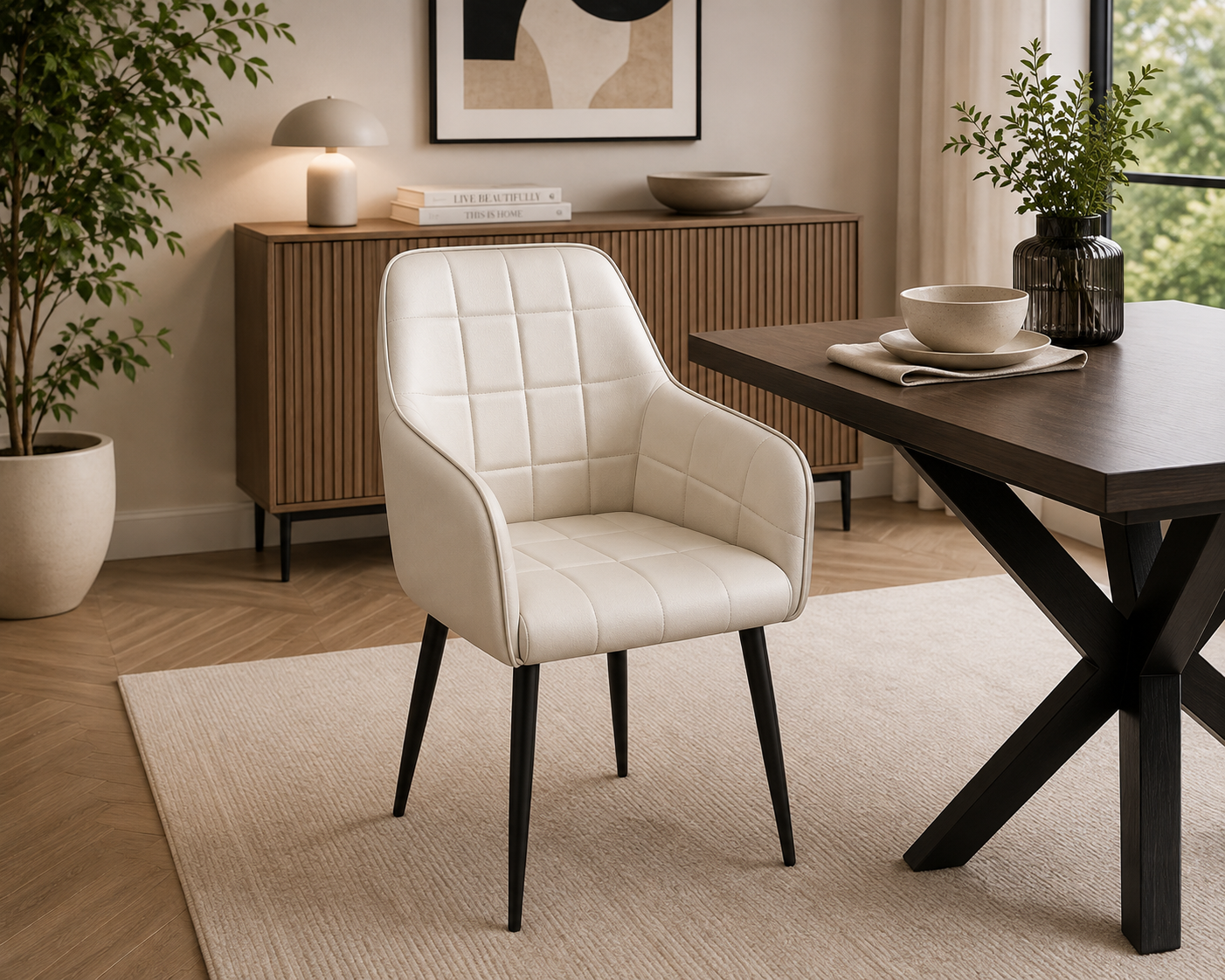 Brance Dining Chair - Stone