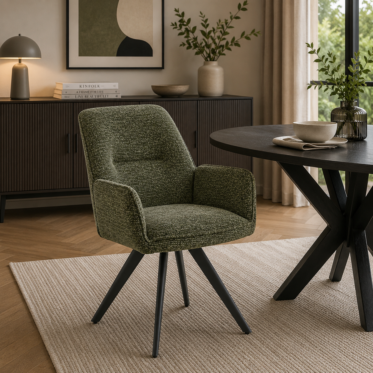 Juno Dining Chair - Green