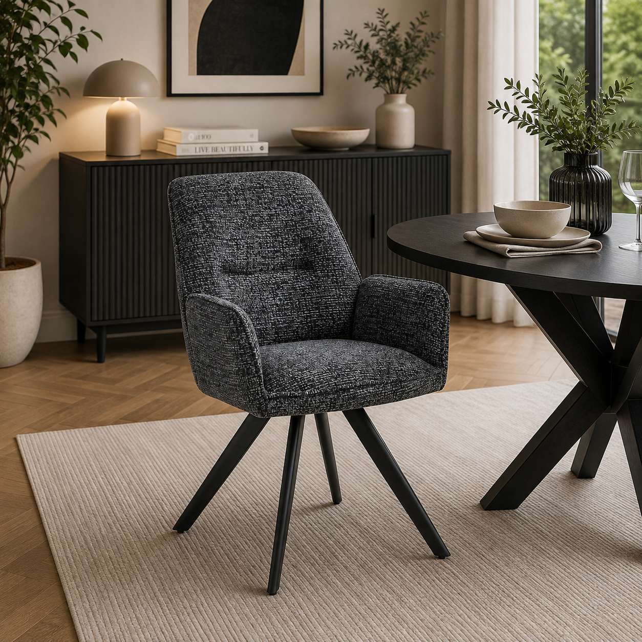 Juno Dining Chair - Steel Grey