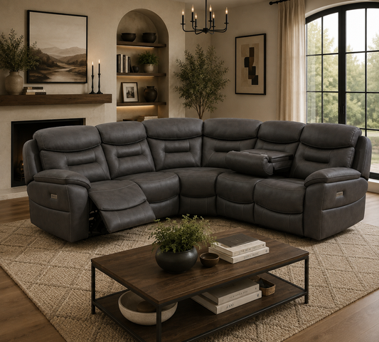 Olivia Corner Sofa - Slate