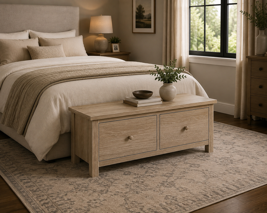 Country Oak Bed End - Oak