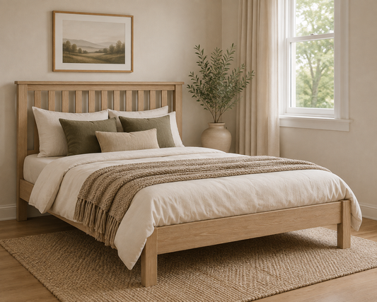 Country Oak Bed Frame - Oak (Size Options)