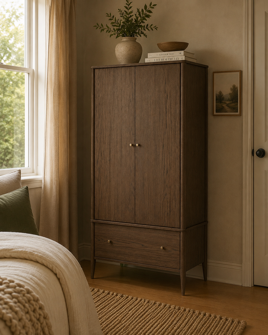 Paris Double Wardrobe - Dark Oak