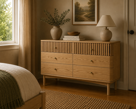 Soho Six Drawer Chest - Natural