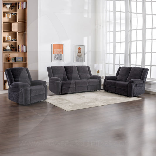 Lagan Sofa Sets - Charcoal