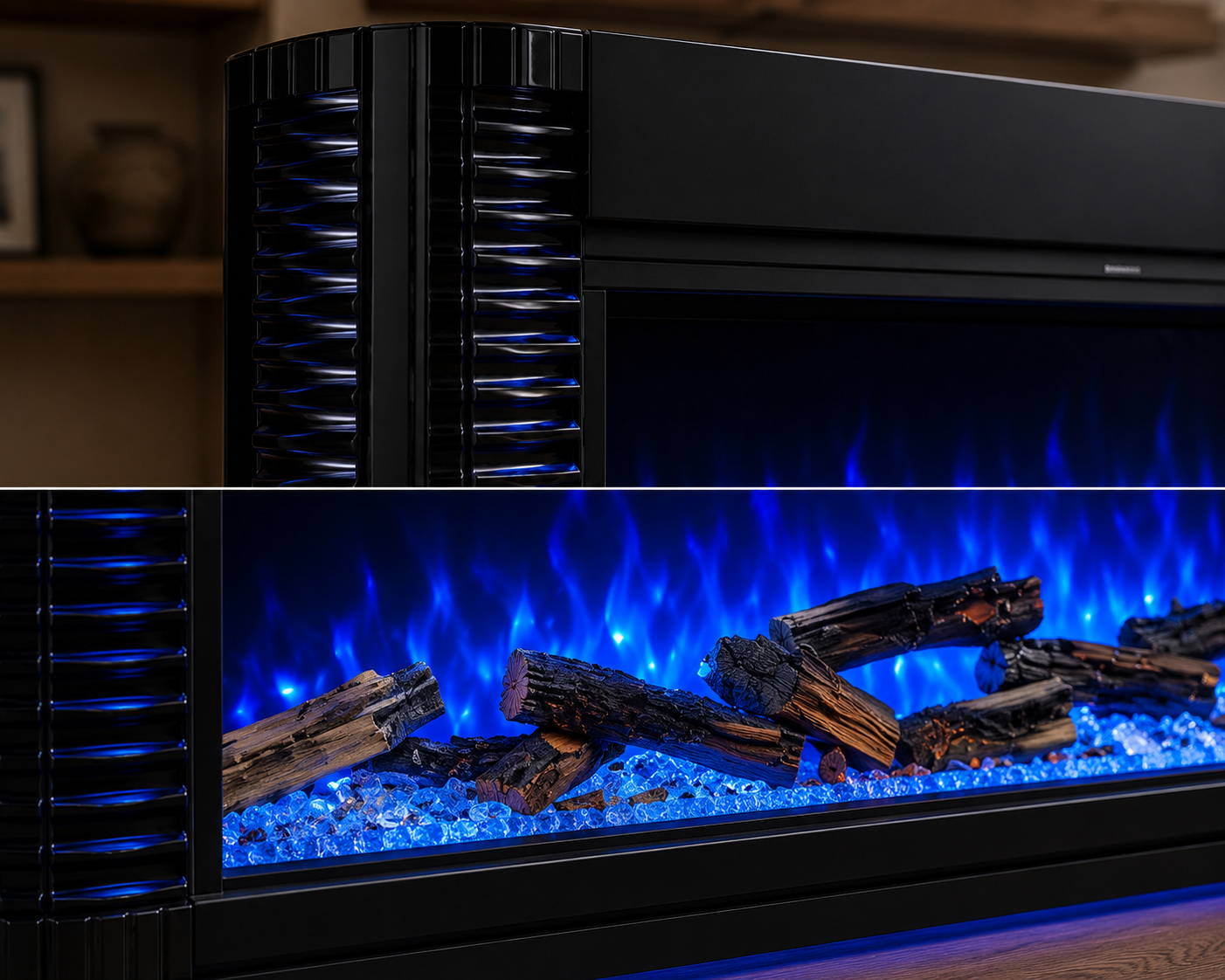 Phoenix Small Fireplace - Black