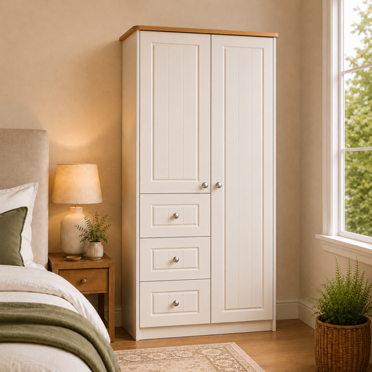 Eden Combi Wardrobe (Colour & Handle Options)