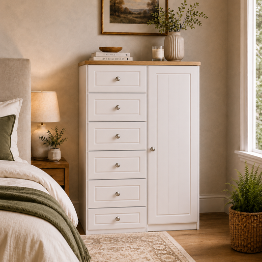 Eden Kids Combi Wardrobe (Colour & Handle Options)
