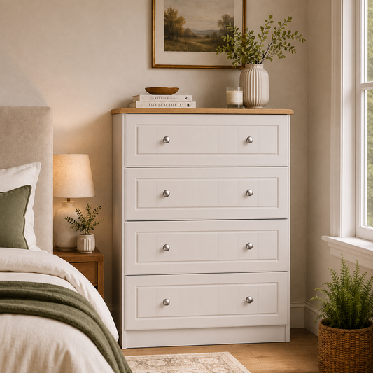 Eden Four Drawer Chest (Colour & Handle Options)