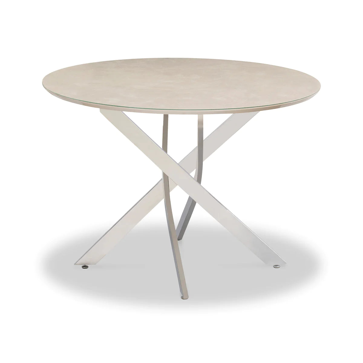 Carlow 107cm Round Dining Table - Stone