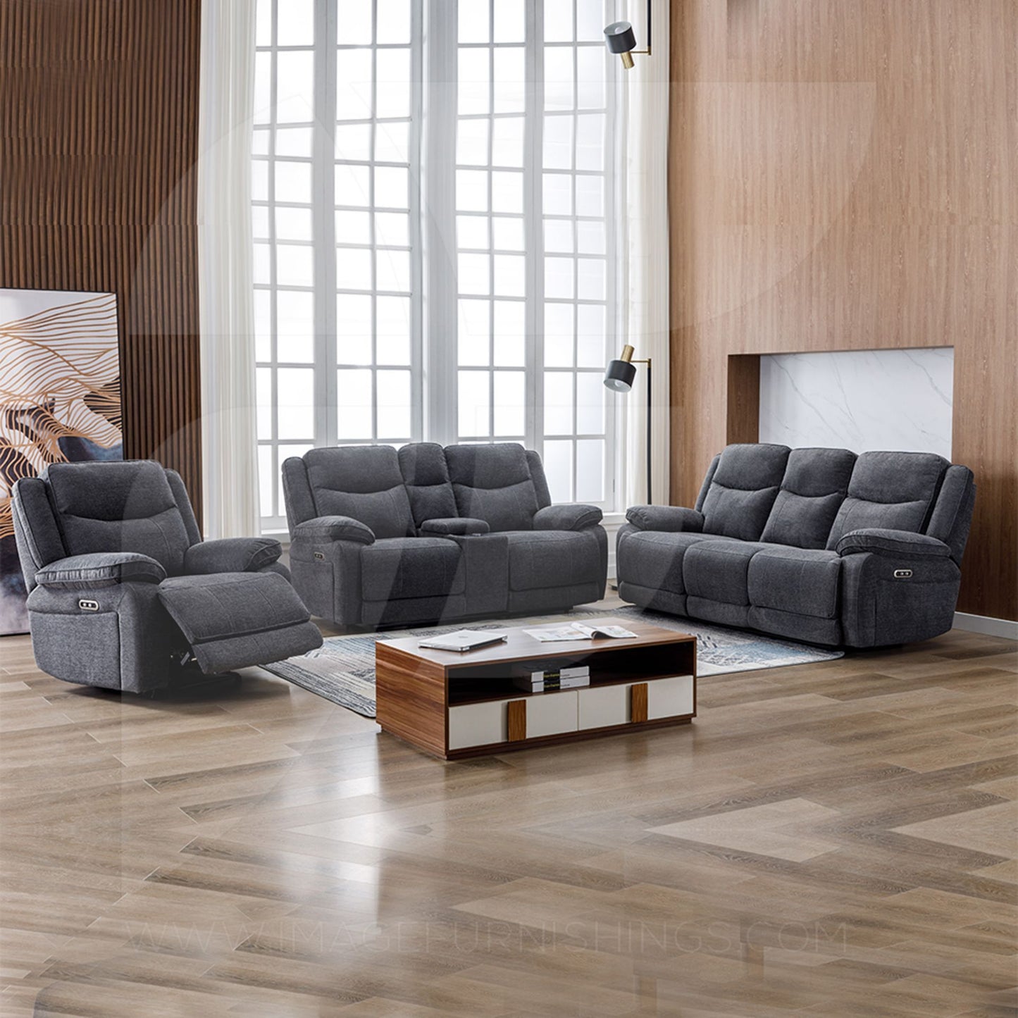 Barton Sofa Sets - Dark Grey