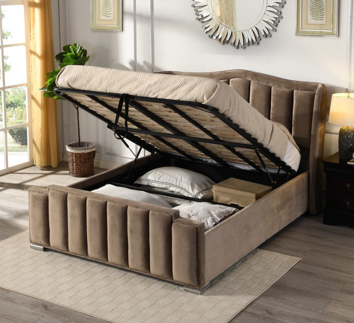 Aria Ottoman Bedframe - Mink