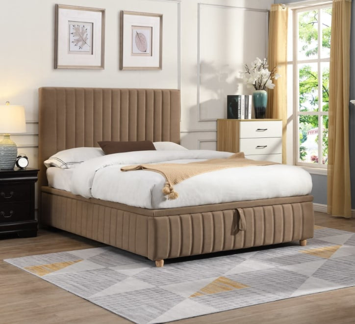 Athens Ottoman Bed Frame - Sand