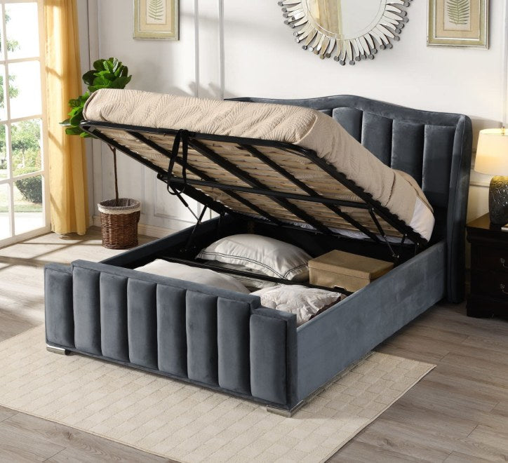 Aria Ottoman Bedframe - Grey