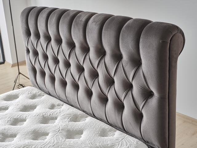 Bella Ottoman Bed Frame - Grey