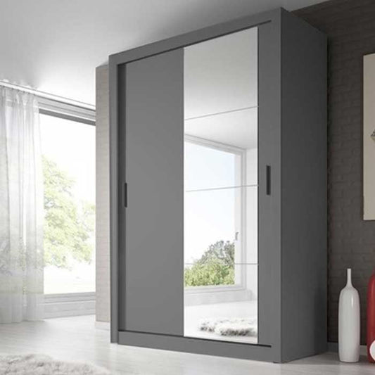 Copenhagen 1.5m Sliding Wardrobe - Grey