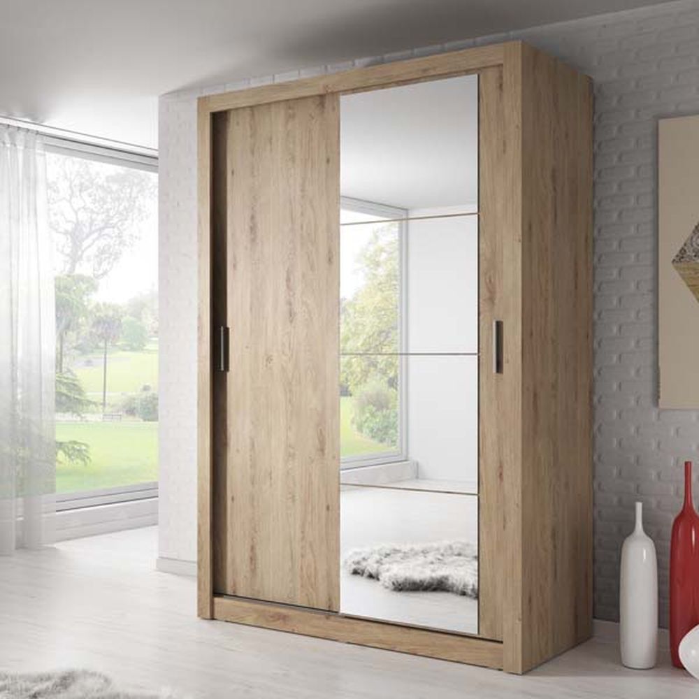 Copenhagen 1.5m Sliding Wardrobe - Oak