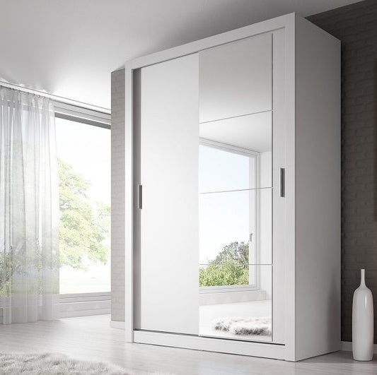 Copenhagen 1.5m Sliding Wardrobe - White